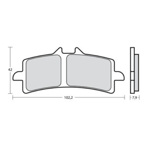 Klocki hamulcowe Brembo Racing Z04 M497Z04 (107A48639) – racing